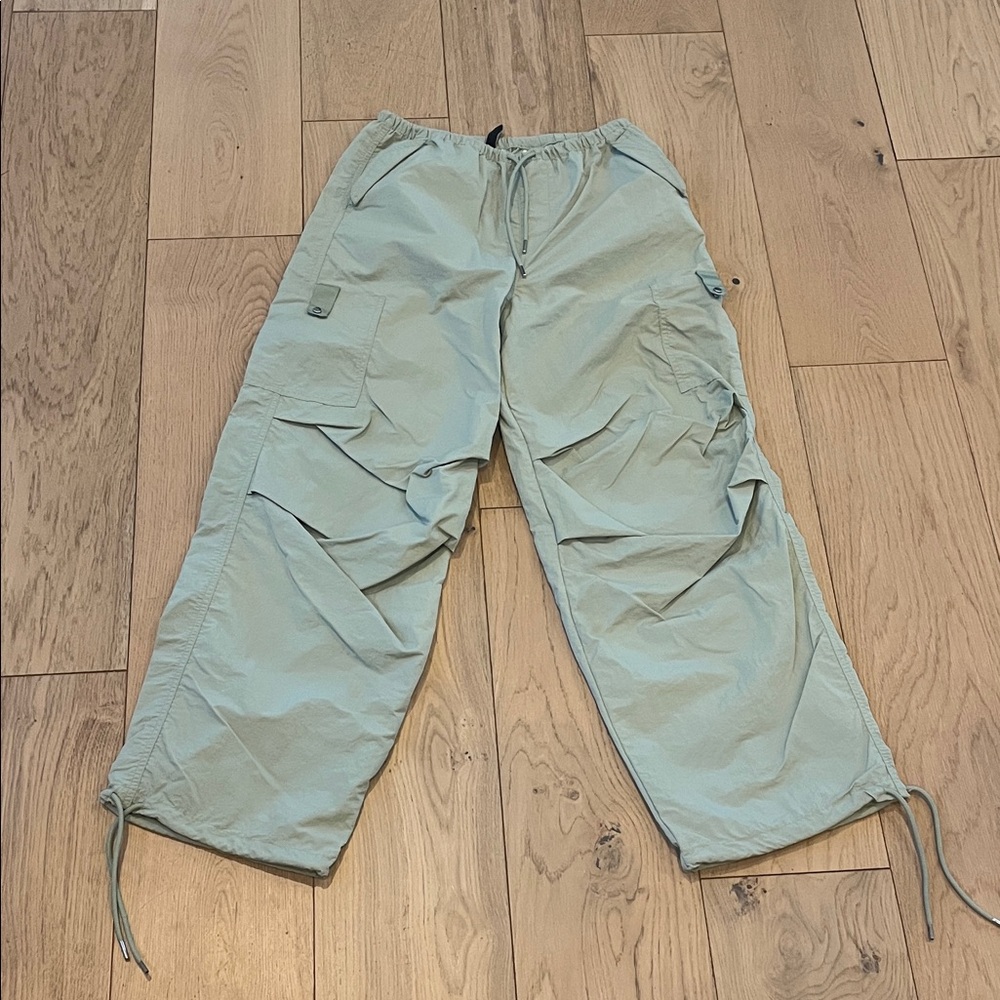 Women’s or juniors pistachio parachute Pants